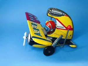 Vintage Acrobat Airplane Cragstan Friction Litho Tin Toy 1960s , Japan Rare - Picture 1 of 8