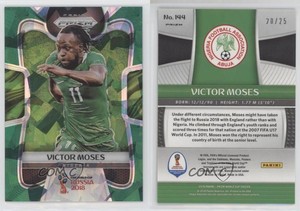 2018 Panini Prizm World Cup Green Crystal Prizm /25 Victor Moses #144