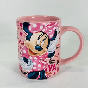 Disney Minnie Mouse Diva Raised 3-D Embossed Jerry Leigh Pink Coffee Cup - Picture 1 of 8