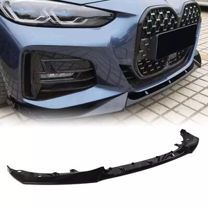 For 20~23 BMW 4 Series G22 G23 G26 M sport Gloss Black Front Bumper Lip Splitter - Picture 1 of 11
