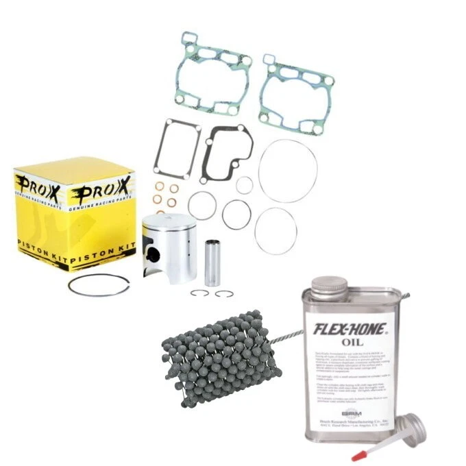 Top End Piston Kit with Gaskets & Hone - Fits Suzuki RM125 (2004-2008) Pro-X - Image 1 of 1