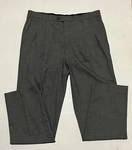 Brooks Brothers Men's Gray Silver Wool Dress Pants Size38 38X33 - Picture 1 of 4