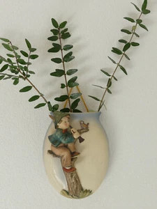 Jarrón de pared Hummel Goebel jarrón niño 360/B 14 cm 2. Wahl Gerhard Skrobek 1958 - Imagen 1 de 10