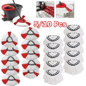 10/5X Replacement Microfibre Spin Easy Wring Mop Clean Refill Head for Vileda UK - Picture 1 of 5