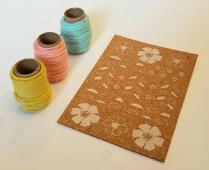 ¡NUEVO Stampin Up! PAQUETE DE ACCESORIOS DE SORBETE DULCE cinta cordel y corcho panadero 30 yardas - Imagen 1 de 3