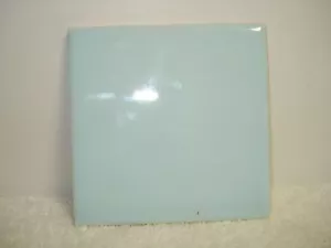 vtg ceramic tile baby blue4 1/4" x 4 1/4" kitchen/ bathroom wall backsplash New - Picture 1 of 2
