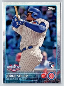2015 Topps Opening Day #25 Jorge Soler RC Baseball Card Chicago Cubs - Picture 1 of 2