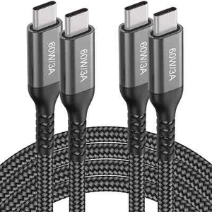 USB-C to USB-C Cable 15FT 2PACK 60W Long CableFast Charging Cord for iPhone 1... - Picture 1 of 8