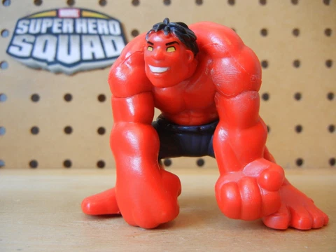Marvel Super Hero Squad ULTRA RARE RED HULK from Wave 21 Thunderbolt Ross Cover