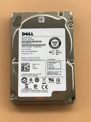 Dell 8JRN4 Savvio 10K.5 900GB 2.5" 10000RPM SAS ST9900805SS Hard Drive 08JRN4 - Image 1 of 4