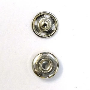 Nuovi chiusure a scatto da cucire misura:10 mm confezione da 144 set, colore:argento - Foto 1 di 2