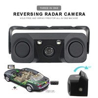 3in1 170° Car Reversing Rear View Camera Backup Radar Parking Sensor in one Cams