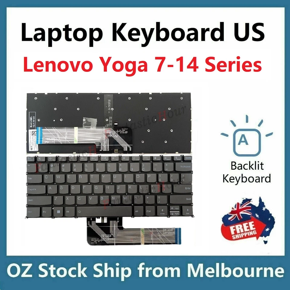 Backlit Keyboard For Lenovo Yoga 7-14ARE05 7-14ITL5 7-14IIL05 7-14ITL05 Laptop - image 1 of 1