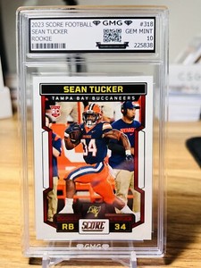 2023 Score Sean Tucker Rookie #318 GMG Graded 10 Gem Mint 💎 RC