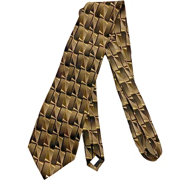 #7901 CEZANI ESTAMPADO OSCURO SEDA GEOMÉTRICA 3,5 X 58  Foto 1 de 4