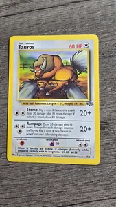 Tauros 47/64 Jungle Set Uncommon Pokemon TCG Vintage - Picture 1 of 3
