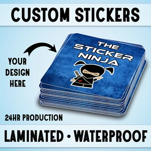 Custom logo stickers |  Product Labels | Die cut Stickers  custom stickers bulk  - Picture 1 of 12