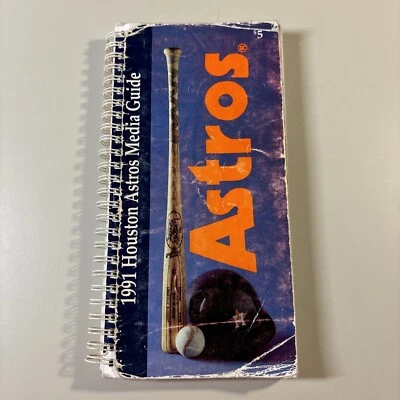 Vintage 1991 HOUSTON ASTROS Jeff Bagwell Media Guide - Image 1 of 4