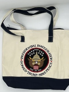 Tote Bag Inauguration 2016 Donald Trump Mike Pence Cotton Presidential Souvenir - Picture 1 of 8