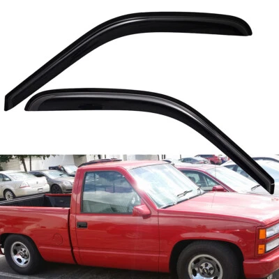 Sun Rain Guard Window Vent Visor for 1988-1999 Chevrolet Chevy GMC Pickup 2-Door - Image 1 of 4