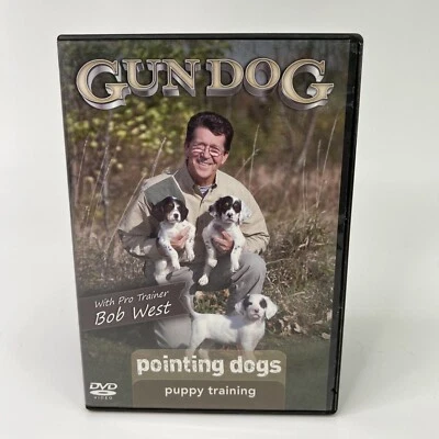 GUN DOG Señalando Perros Cachorro Entrenamiento en DVD Entrenador Profesional Bob West Caza - COMO NUEVO Foto 1 de 3