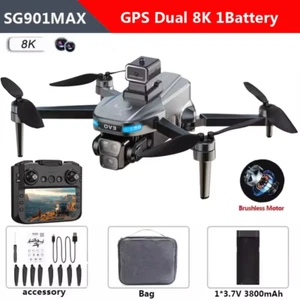 SG901 MAX Drone 8K Professional Dual HD Camera with Screen GPS 5G WIFI 360°Obsta - Picture 1 of 12