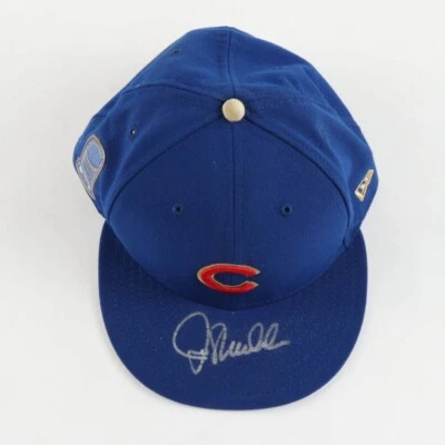 Joe Maddon Signed Chicago Fitted Hat (JSA) Chicago Cub Manager 2016 World Champs - Image 1 of 4