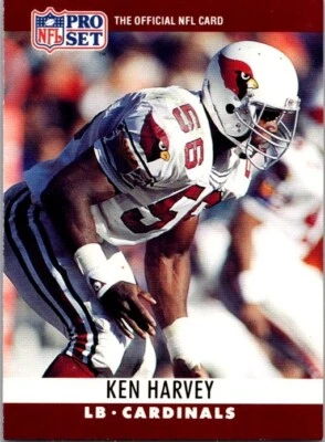 1990 Pro Set #257 KEN HARVEY - CARDINALS - Image 1 of 2