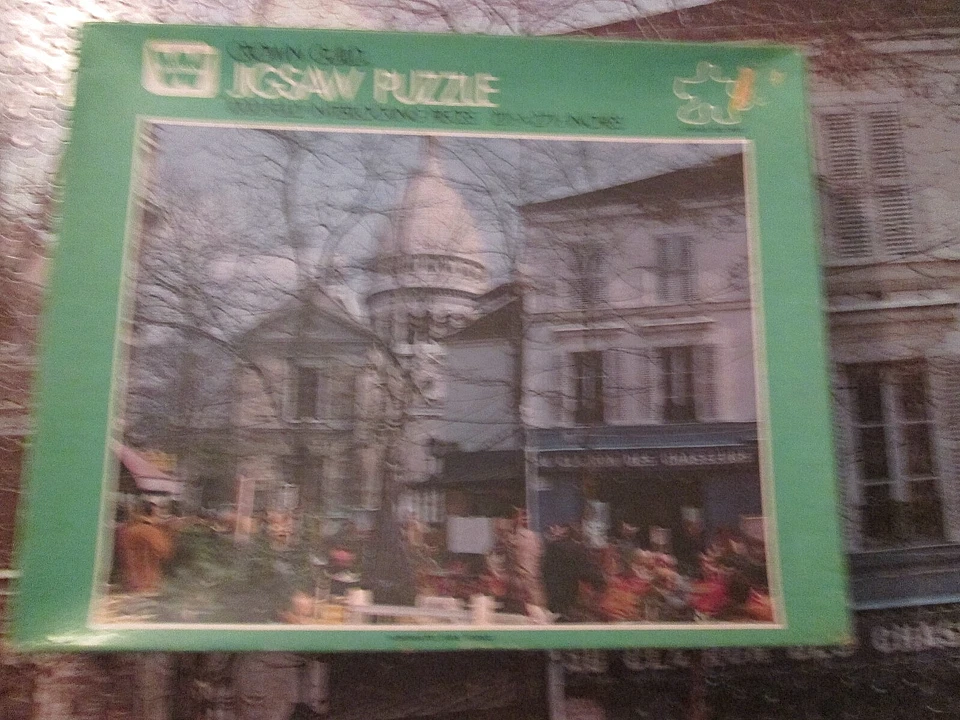 Montmartre, Paris France🐭🐭1000 Pc. Complete🐭Jigsaw Puzzle Crown Guild - Image 1 of 4