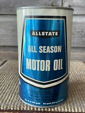 Vintage Motor Oil Quart Can Allstate Simpson Sears Oil Tin