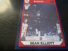 sean elliott (arizona wildcats-forward) 1990 collegiate collection card #38 mint