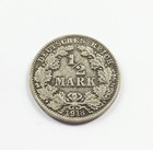 1/2 Mark Deutsches Reich 1918 A - Kursmünze Silber