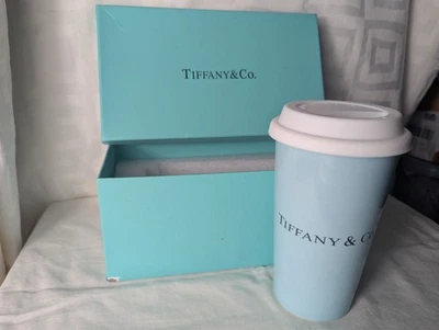 Tiffany & Co. Fine Bone China Travel Coffee Cup Mug with Lid - Image 1 of 4