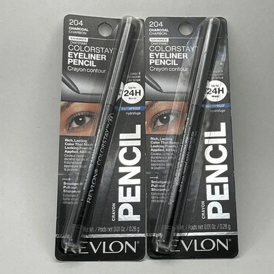 Revlon ColorStay Waterproof Eyeliner Pencil 204 Charcoal Shimmer - 2 pencils - Image 1 of 2