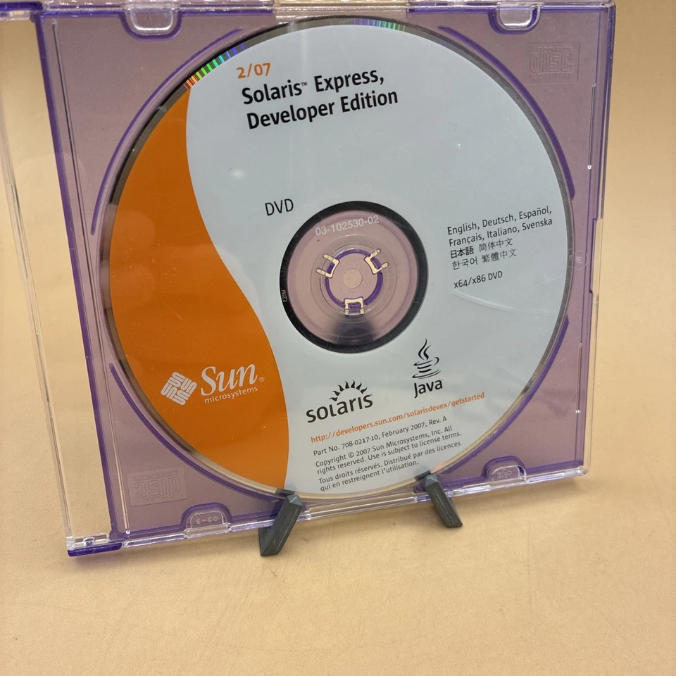 Solaris Express Developer Edition 2/07 - DVD (Sun Microsystems 2007 - Image 1 of 4