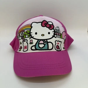 Sanrio Hello Kitty Pink Cap Hat Adjustable Girls Youth Adult Target NWT Rainbow - Picture 1 of 6