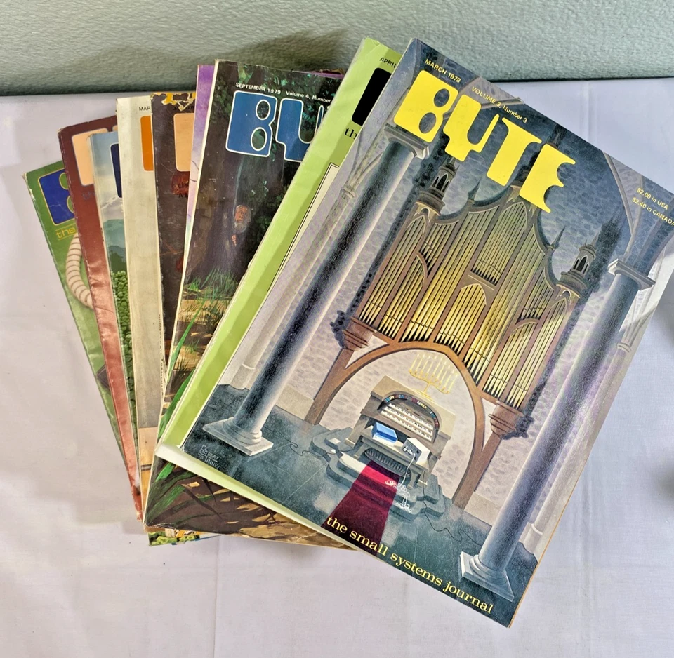 VINTAGE BYTE Magazine LOT - 10 Magazines - March 1978 to January 1982 - Image 1 of 4