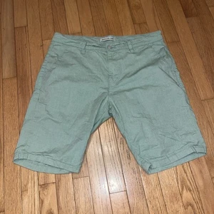 Mavi Shorts Mens 36 Green Stretch Twill Chino Short - Picture 1 of 5