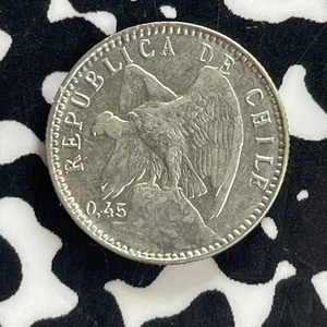 1915-Così Cile Lotto 5 Centavos #C0977 Argento! Alta qualità! Bellissimo! - Foto 1 di 2