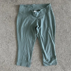 Leggings donna Patagonia Tranquila Capri verde taglia M cotone biologico pantaloni yoga - Foto 1 di 9