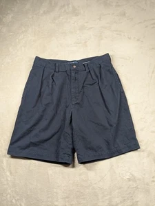 Pantalones Cortos Chinos Polo Ralph Lauren Tyler Para Hombre 34 Azul Marino Plisado Frontal 100% Algodón - Imagen 1 de 10