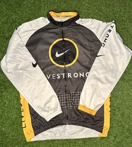 Nike LIVESTRONG Lance Armstrong Cycling Jersey XL Full Zip Long Sleeve VTG - Picture 1 of 4