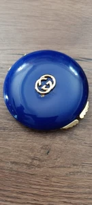 Gucci Portacipria con Specchio - Vintage Anni 60 Laccato Blu - Made In Italy. - Imagen 1 de 24