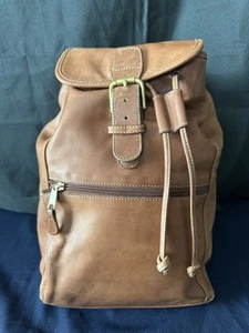 Coach Vintage Drawstring Leather Backpack Daypack 0529 - Picture 1 of 10