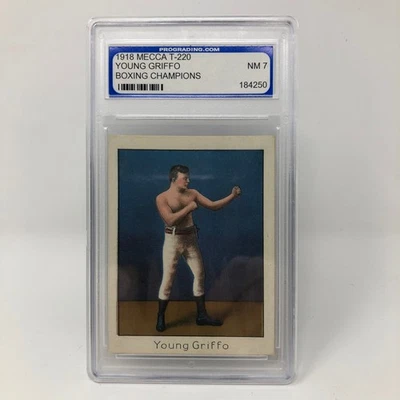 Tarjeta de tabaco 1910 T220 Mecca Cigarettes Young Griffo Boxing Champions PRE GUERRA Foto 1 de 4