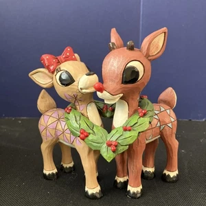Rara statuina Jim Shore Rudolph & Clarice 4053069 nuova scatola aperta - Foto 1 di 9