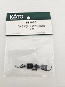 Kato HO 1:87 Scale Type E Magnetic Knuckle Coupler Black (2pc) #953050 NIP Parts - Picture 1 of 4