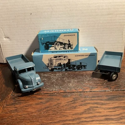 Camión Krupp Marklin 8009 vintage años 60, con remolque 8012. Cajas Marklin originales Foto 1 de 4