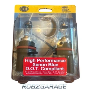 HELLA HB5 9007 HIGH PERFORMANCE HEADLIGHT BULBS 12V 65/55W XENON BLUE (2-PK) - Picture 1 of 2