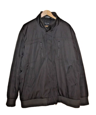 Calvin Klein Men's Black Water & Wind Resistant Winter Jacket - Size 2XLT  EUC - Image 1 of 3